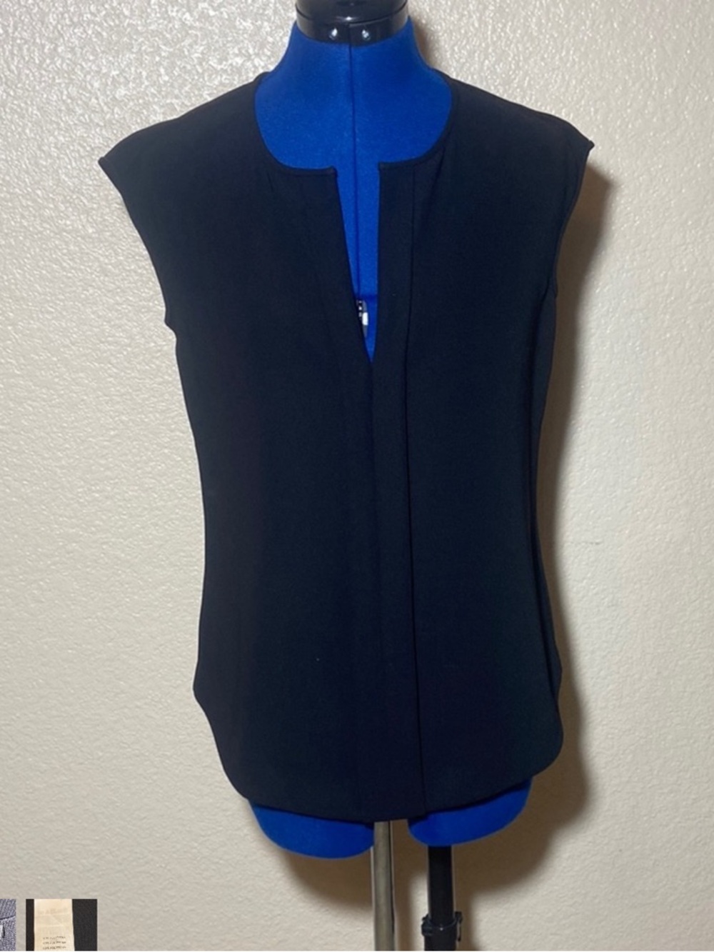 J. Crew Black Sleeveless Blouse size 0